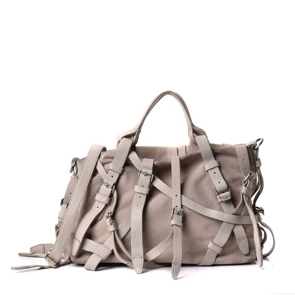 Alexander Wang Suede Kirsten Satchel Grey - Picture 1 of 12